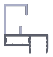 Sunrise tile left Aluminum Frame-423