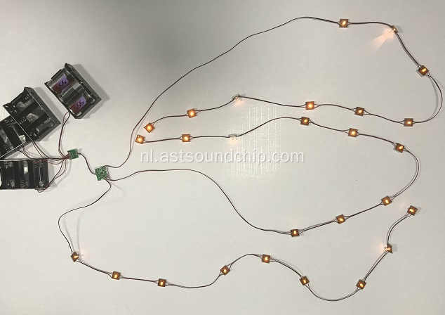 LED-flitslicht, LED-licht, Circuit één led. Knipperende LED-module