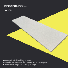 Customised fiberglass wool with concealed grid ceilings