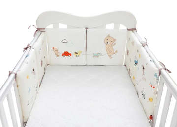 Soft Cotton Baby Crib Protector Set/Crib Bumper