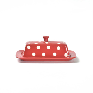 kitchenware container french ceramic butter dish with lid