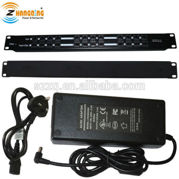 12 port Passive Rackmount POE injector PoE Panel