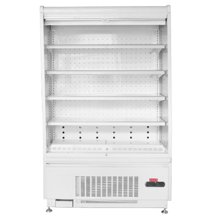 large supermarket dairy milk showcase cooling freezer refrigerated showcase