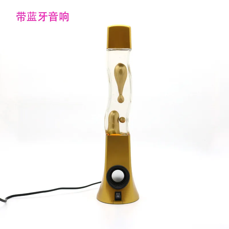 High-Quality Bedroom Speaker with Colorful Lava Lamp and Light