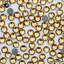 Panstone hotfix rhinestone Lt colorado topaz color iron on crstal beads flatback rhinestone for clothing