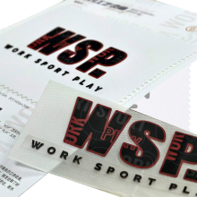 Multi-material mixture heat transfer label