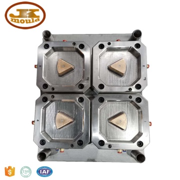High Quality Triangle Shape 4 Cavities Plastic Injection Cup Thin Wall Mold Manufacturer