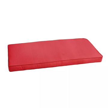 Red Outdoor 2-Seater Bench with Boat Cushions