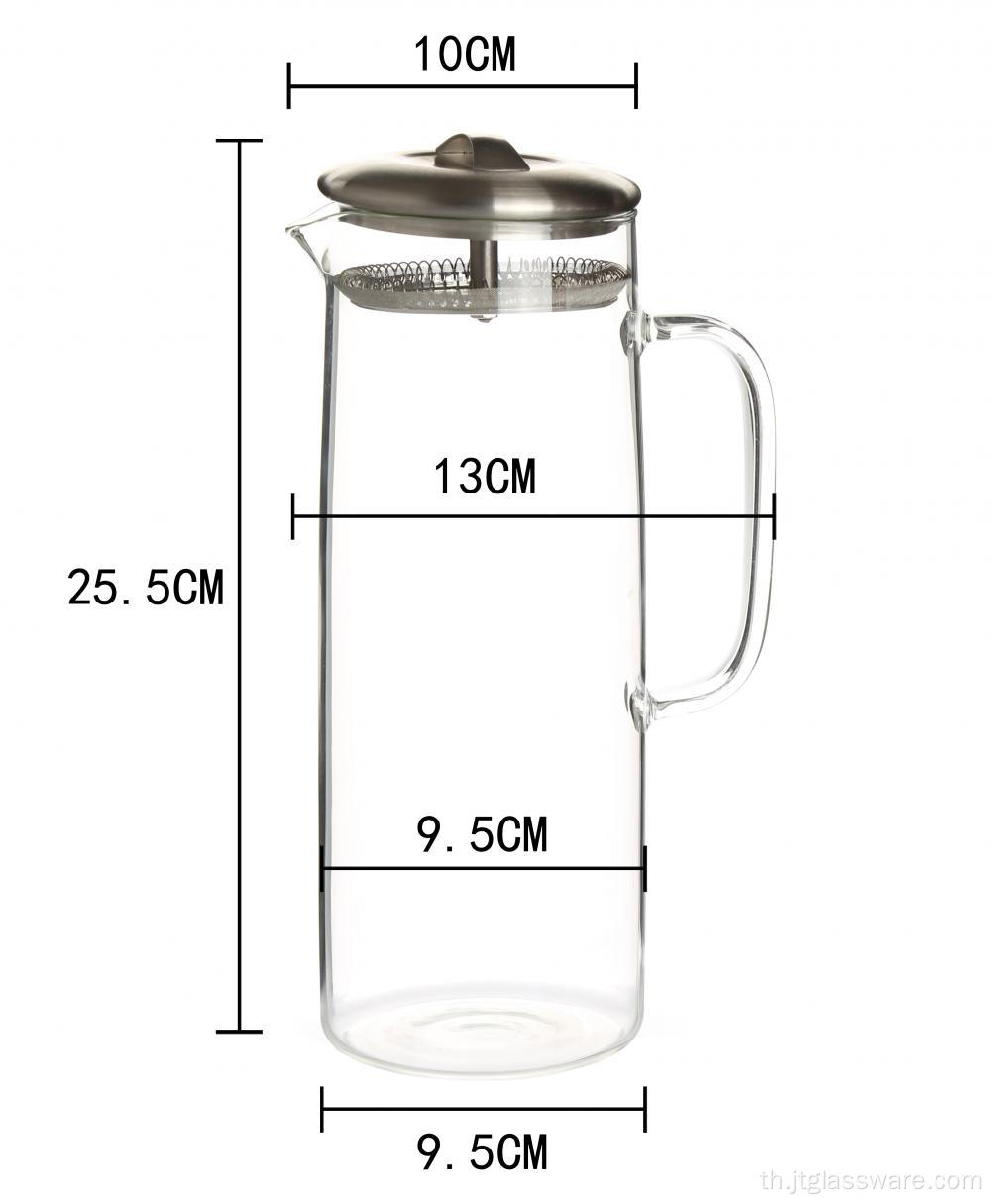 แก้วน้ำ Borosilicate สูง 50oz ปากเป่า