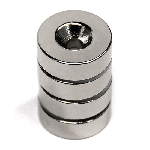 Round ring countersunk neodymium rare earth magnet