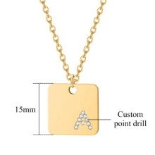 Yiwu Aceon Stainless Steel Custom Initial Charm Pendant