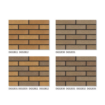 Antique faux brick veneer exterior