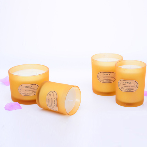 paraffin & vegetable wax perfume glass jar candles