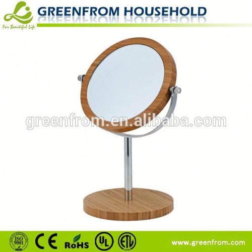 Bamboo double side traditional antique wood floor mirror