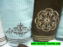 Luxury hand towel set with embroider logo