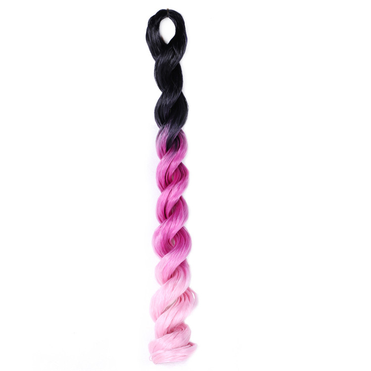 24inch Big Deep Wave Crochet Hair Extension Prestretched Synthetic Sea Body Wave Braiding Hair