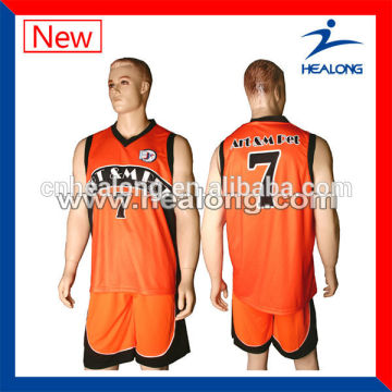 Team Set Basketball Uniforms Blank Basketball Jersey Uniform International Basketball Uniform