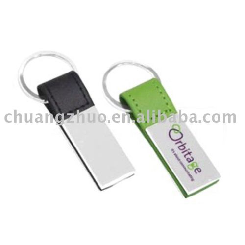 Fashion promotional leather printing key chain with customize logo