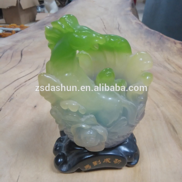 Arts & Crafts Jade resin ornaments, horse statue , horse jade figurines