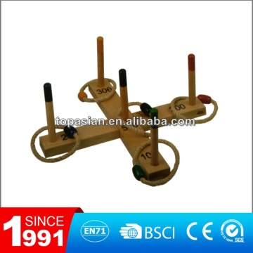 Outdoor wooden quoit