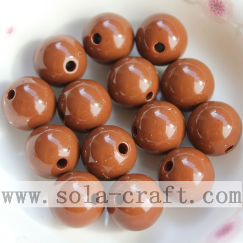 6MM Colors Opaque Acrylic Round Solid Smooth Jewelry Beads Wholesale Online