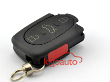 Key shell for Audi Allroad Quattro A4 A6 A8 TT S4 3 button with panic key shell