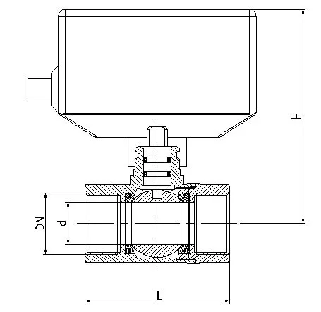 Auto-Actuator Electric Brass Ball Valve