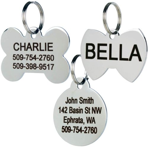 Personalized Stainless Steel Pet ID Dog Tag