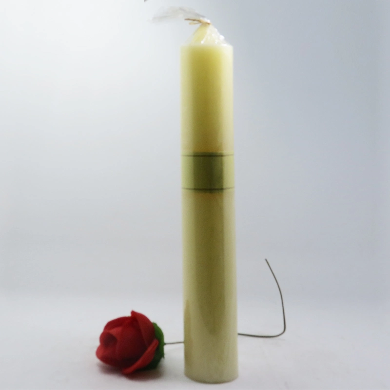 Decorative Pillar Wax Candle for Household and Party Use