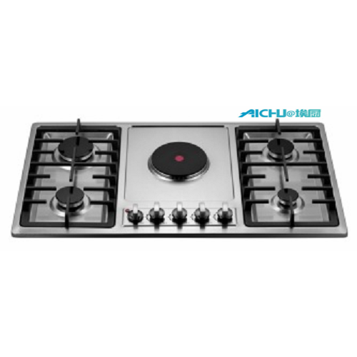 5 Burners Gas And Electric Burner Cap Cooker