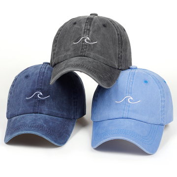 Ladies Pure Cotton Washed Wave Sports Cap