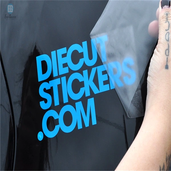 Customized White Plotter Cut Vinyl Sticker Decals for Car