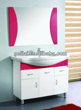 RED COLOR CABINET BASIN