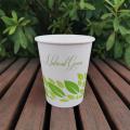 PLA Compostable Disposable Coffee Tea paper Cups 8oz