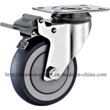 Stainless Steel Series - TPR Caster (Round Rim)