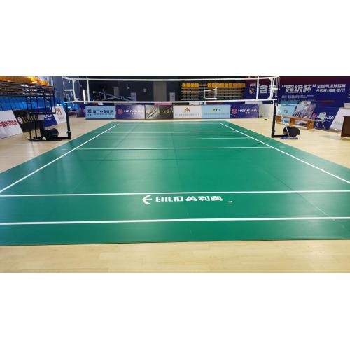 Zipper BWF badminton court mat for professional game