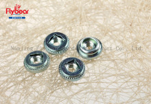 Self-clinching floating nuts