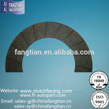 Truck Clutch Facings Asbestos Free Manufacturer