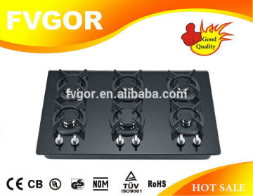 6 burner gas stove component china