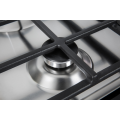 Hotpoint - Placas de cocción de acero inoxidable incorporadas Soportes de hierro fundido