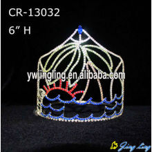 Rhinestone Crowns Tree Sun Sea Theme