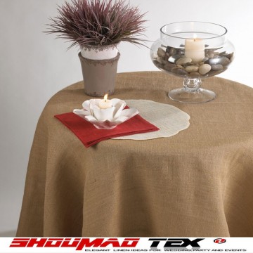 stock lot hessian decorative round table cloth