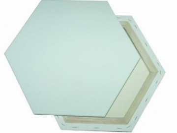 Stretched Canvas Hexagon