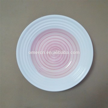 wholesale hand painted ceramic tapas plates/ hand painted ceramic dinner plates