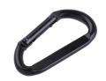 Black Color Dee Shape Strong Carabiner with Screw Lock