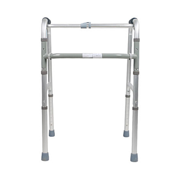 Adjustable foldable zimmer frame aluminum walker