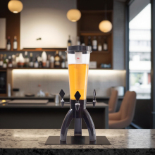 Commercial Portable 3L Draft Beer Tower Dispenser with Ice Tube