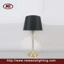 European bedside lamp with crystal base table lamp