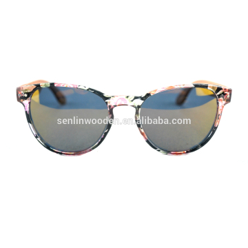 bamboo sunglasses, plastic frame with bamboo temple sunglasses 2016