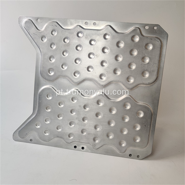 Placa de resfriamento de água de alumínio com células de bolsa de soldagem